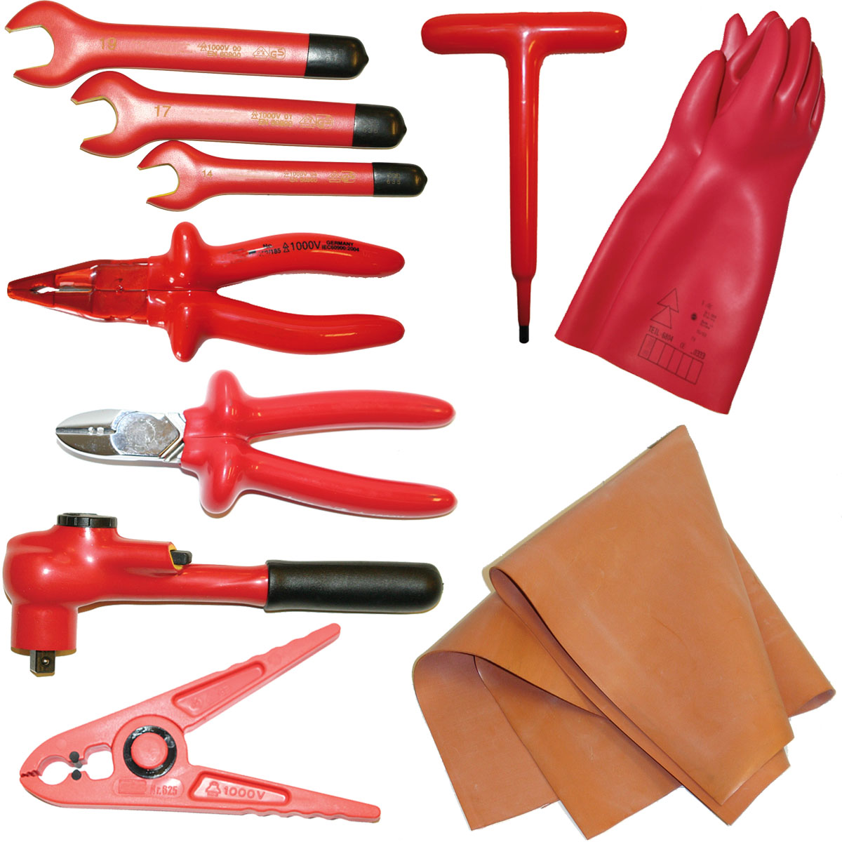 1000 V insulated tools and equipment