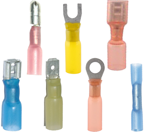 Heat shrink insulated terminals and connectors.