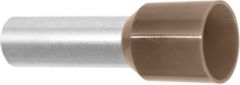 10 BRUN. Endehylse isolert, 10mm², 12mm,BRUN, TM