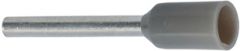 0,75 GRÅ C. Endehylse isolert, 0,75mm², 8mm, GRÅ, DIN