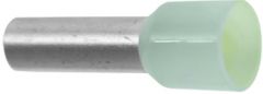 10 ELFENBEN. Endehylse isolert, 10mm², 12mm, ELFENBEN