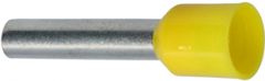 1,0 GUL ST. Endehylse isolert, stor krave, 1,0mm², 8mm, GUL