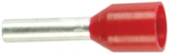 10 RØD GST. Endehylse, isolert, gigastor krave, 10mm², 12mm, RØD, DIN