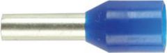 2,5 BLÅ GST. Endehylse isolert, gigastor krave, 2,5mm², 8mm, BLÅ
