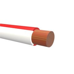 TFK 2,5 RØD/HVIT. To-farget RKUB-kabel 2,5mm²