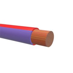 TFK 2,5 RØD/LILLA. To-farget RKUB-kabel 2,5mm²