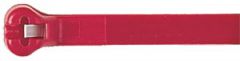 TY 28 RØD. Abiko nylon strips 360 x 4,8 mm RØD