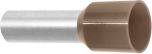 25 BRUN. Endehylse isolert, 25mm², 16mm, BRUN
