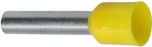 1,0 GUL C. Endehylse isolert, 1,0mm², 8mm, GUL