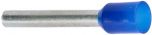 2,5 BLÅ C. Endehylse isolert, 2,5mm², 8mm, BLÅ