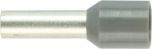 4,0 GRÅ C. Endehylse isolert, 4,0mm², 10mm, GRÅ