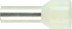 10 ELFENBEN L Cord end-sleeve, insulated 10,0 ivory, long type