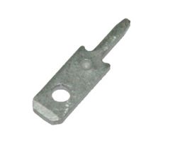 B 12610 Uninsulated tab male (soldering) Straight, 1 x male tab, 1 x male connector