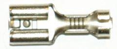 B 1507 STÅL. Uisolert kabelsko, flatstifthylse, hun (6,3 x 0,8mm), 0,75-1,5mm², stål, 300º