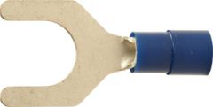 A 2585 G. Isolert gaffelkabelsko. 2,5mm² M8, blå