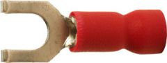 A 1543 GB. Isolert gaffelkabelsko. 1,5mm² M4, rød, bøy