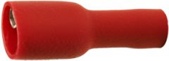 A 1507 FLF. Hel-isolert flatstifthylse, (hun). 1,5mm², rød
