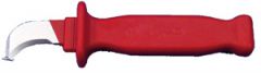 530 KNIV. Kniv med krokblad og flat spiss (T-ende) for splitting av isolasjon.