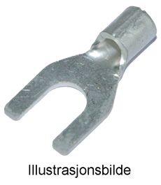 B 0532 G Fork terminal, non-insulated, 0,25-0,5mm² for M3