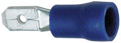 A 2504 H. Isolert flatstift, (han). 2,5mm², blå