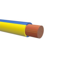 TFK 0,75 BLÅ/GUL. To-farget RKUB-kabel 0,75mm²