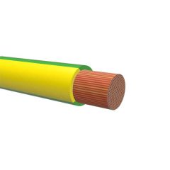 TFK 0,75 GUL/GRØNN. To-farget RKUB-kabel 0,75mm²
