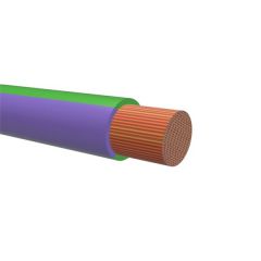 TFK 0,75 GRØNN/LILLA. To-farget RKUB-kabel 0,75mm²