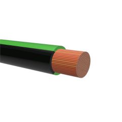 TFK 0,75 GRØNN/SORT. To-farget RKUB-kabel 0,75mm²