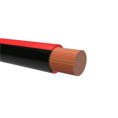 TFK 0,75 RØD/SORT. To-farget RKUB-kabel 0,75mm²